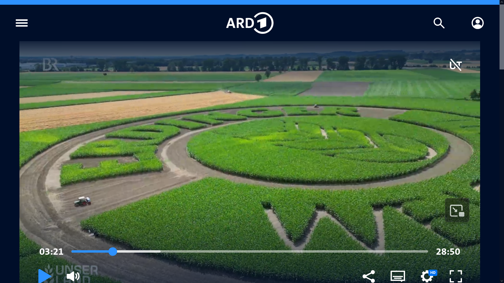 Ackerwerbung und Geobrandings von GEOXIP in der ARD Mediathek und im Bayerischen Rundfunk – Medienberichterstattung über präzise Feldwerbung, riesige Geobrandings und landwirtschaftlich umgesetzte Markenmotive